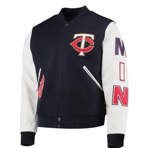 Minnesota Twins pro standard varsity logo full-zip jacket (NAVY) size 2X
